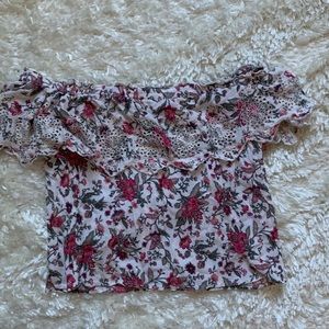 Off the shoulder floral top